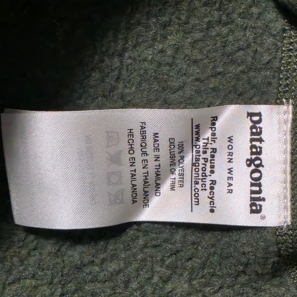 Patagonia Better Sweater 1/4 Zip Pullover Mens Large Industrial Green 25522 FA18 - Picture 6 of 9
